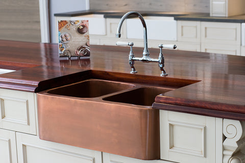 Copper Double Butler Sink - April Special !