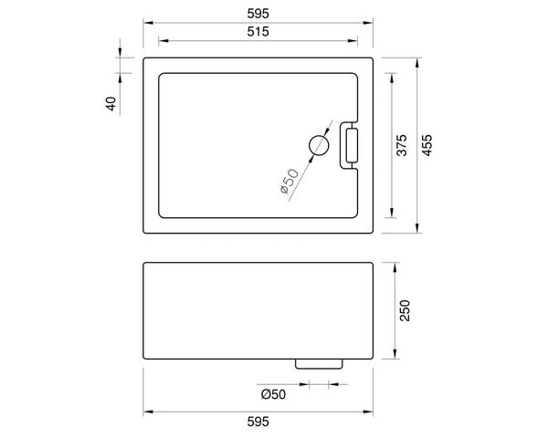 Belfast Sink - 595 * 455 * 250