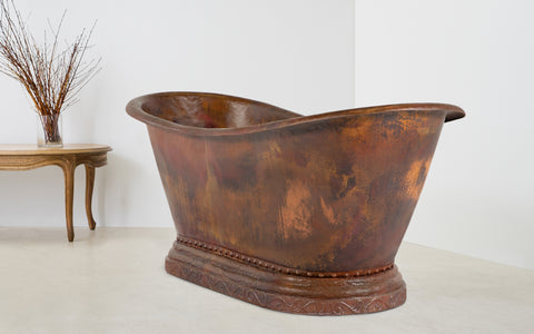 Copper Bateaux Bath