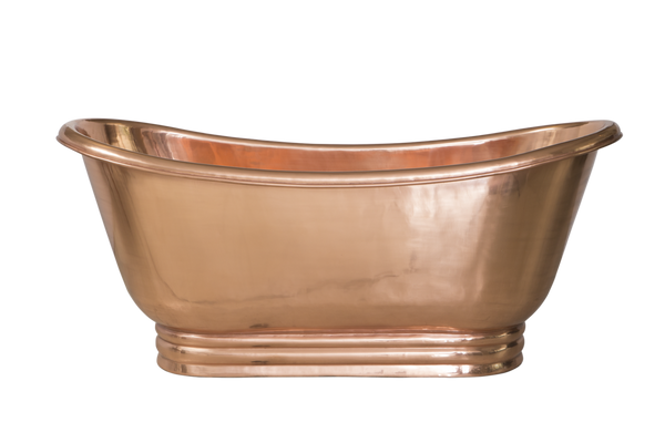 Shiney Copper Apron Bath
