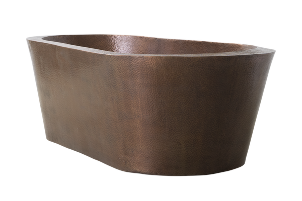 Copper Freestanding Oval Bath