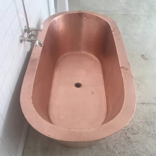 Custom Copper Oval Bath